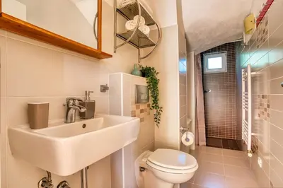 Kupaonica u objektu Villa Zoro 3-bedroom villa with private pool and amazing panorama