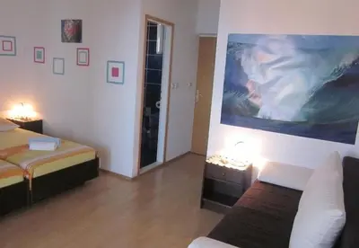 Krevet ili kreveti u jedinici u objektu Apartments and Room Dar