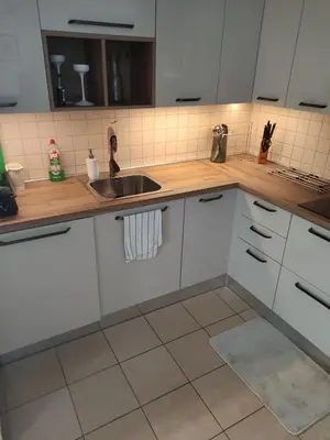 Kuhinja ili čajna kuhinja u objektu Beach front apartment Wojtek