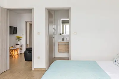 Krevet ili kreveti u jedinici u objektu Bona fide sea view apartments