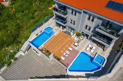 Tlocrt objekta Luxury VILLA BANE, heated private pool and jacuzzi, sandy beach 120m far, 12 pax