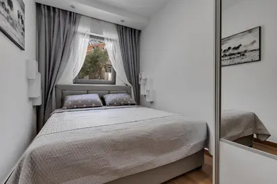 Krevet ili kreveti u jedinici u objektu Luxury Promajna Beach Apartment