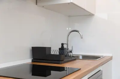 Kuhinja ili čajna kuhinja u objektu Two Flowers Luxury Apartment