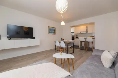 Kuhinja ili čajna kuhinja u objektu Two Flowers Luxury Apartment