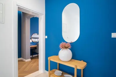 Tlocrt objekta Seaview villa Mila with 4 en-suite bedrooms, private pool, Finnish sauna, Treadmill, sandy beach 250m