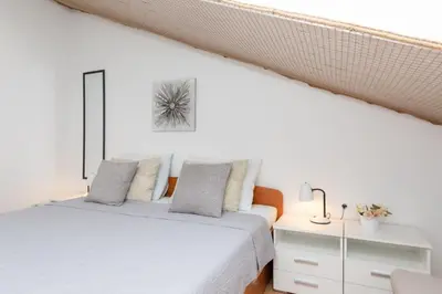 Krevet ili kreveti u jedinici u objektu Apartment in Supetar with terrace, air conditioning, W-LAN 3553-4