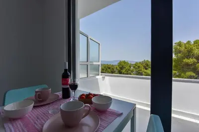 Balkon ili terasa u objektu Lazaneo Seafront Apartments, Jelsa Hvar