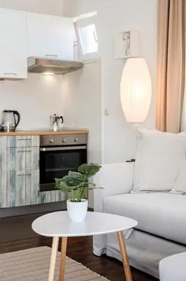 Kuhinja ili čajna kuhinja u objektu Sunset View Apartment