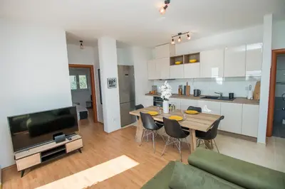 Kuhinja ili čajna kuhinja u objektu Comfort City Center Apartment