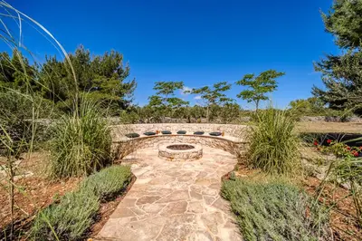 Vrt u objektu Luxury Villa Nature with heated private pool, sauna & fire pit, a short walk to the beach