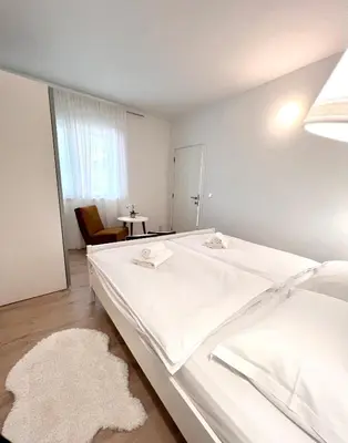 Krevet ili kreveti u jedinici u objektu Seaview pool apartment-Lumière, Island Hvar-Gdinj
