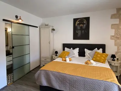 Krevet ili kreveti u jedinici u objektu Waterfront ''Prosper'' - ZF Hvar