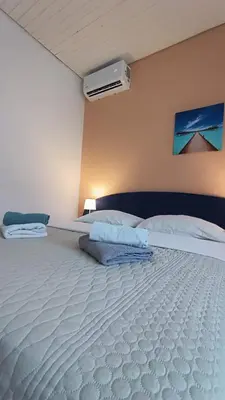 Krevet ili kreveti u jedinici u objektu Beach apartments Nemira
