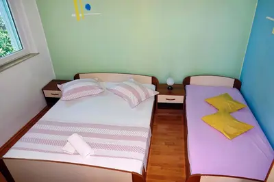 Krevet ili kreveti u jedinici u objektu ROZA