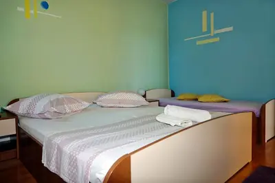 Krevet ili kreveti u jedinici u objektu ROZA