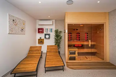 Tlocrt objekta Villa Dispet, sea view, heated pool, cinema, wellness