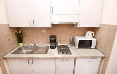 Kuhinja ili čajna kuhinja u objektu Nice Apartment In Podstrana With Wifi
