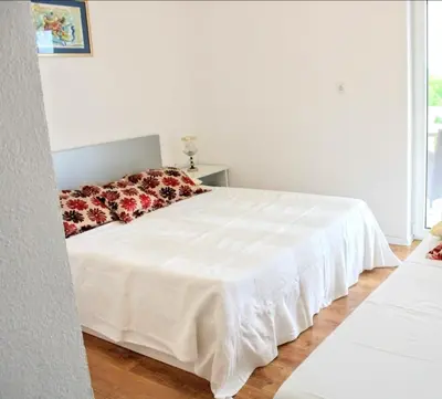 Krevet ili kreveti u jedinici u objektu 1 bedroom/terrace - Makarska riviera Promajna