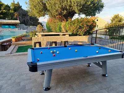 Stolni tenis u objektu Apartment in Villa Tamara -Pool beheizt ,Meerblick ili u blizini