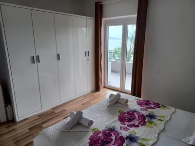 Tlocrt objekta Apartment in Duce with sea view, terrace, air conditioning, W-LAN 5064-1