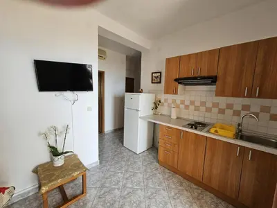 Kuhinja ili čajna kuhinja u objektu Apartment in Duce with sea view, balcony, air conditioning, W-LAN 5067-3
