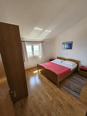 Krevet ili kreveti u jedinici u objektu Apartment in Duce with sea view, balcony, air conditioning, W-LAN 5067-5