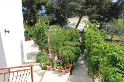 Vrt u objektu Studio apartment in Lokva Rogoznica with sea view, balcony, air conditioning, WiFi 88-2