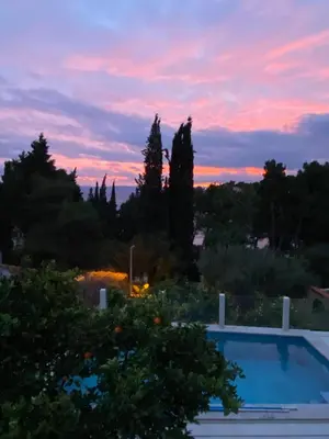 Bazen u objektu Villa Beach House Sumartin with Heated Pool ili u blizini