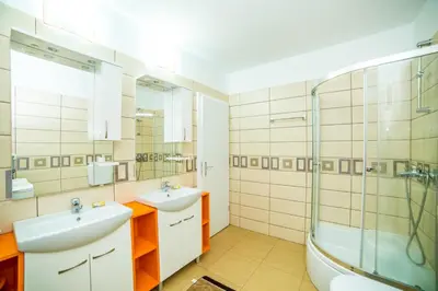 Kupaonica u objektu Apartment in Bol with sea view, terrace, air conditioning, WiFi 3739-3