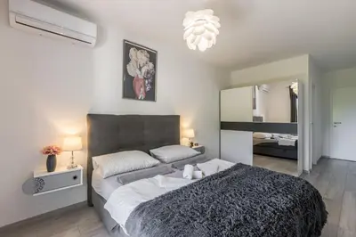 Krevet ili kreveti u jedinici u objektu Villa Perla Podstrana