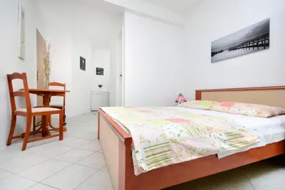 Krevet ili kreveti u jedinici u objektu APARTMAN BIOKOVO