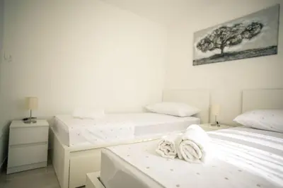 Krevet ili kreveti u jedinici u objektu Apartment Peace and quiet