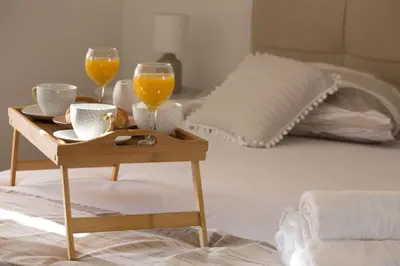 Krevet ili kreveti u jedinici u objektu Apartment Peace and quiet