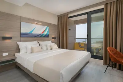 Krevet ili kreveti u jedinici u objektu Hotel Antonio