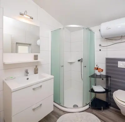 Kupaonica u objektu Mirabilis - Private Beach House
