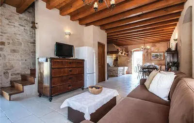 TV i/ili zabavni centar u objektu Holiday Home With 2 Bedroom