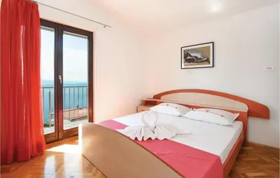 Krevet ili kreveti u jedinici u objektu Beach Front Home In Omis