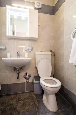 Kupaonica u objektu Sunny beach apartment Lavica