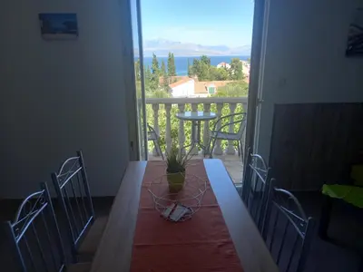Balkon ili terasa u objektu Apartmani Afrodita