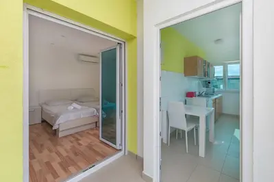 Krevet ili kreveti u jedinici u objektu Apartments Road star