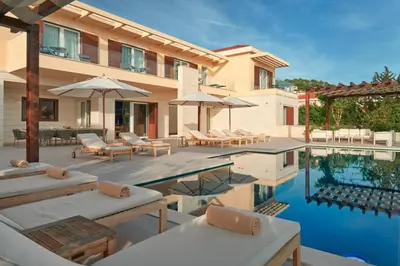 Bazen u objektu Luxury Villa Hvar Deluxe Palace 1 with heated pool, gym and sauna ili u blizini