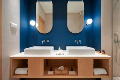 Kupaonica u objektu Luxury Villa Hvar Deluxe Palace 1 with heated pool, gym and sauna
