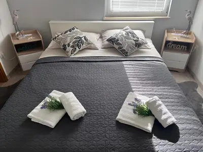 Krevet ili kreveti u jedinici u objektu Apartman Dani - Sutivan