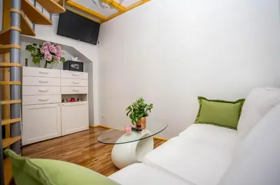 TV i/ili zabavni centar u objektu Holiday House Antique