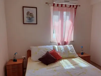Krevet ili kreveti u jedinici u objektu Wonderful Sea view, swimming pool, private parking