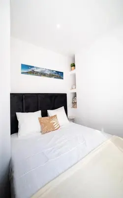 Krevet ili kreveti u jedinici u objektu New cozy apartment - center of old town Omiš