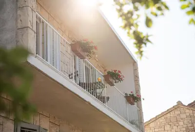 Balkon ili terasa u objektu Apartment Nona - Center, 150 meters from the beach
