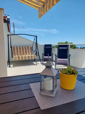 Balkon ili terasa u objektu Vista del Mar Baska Voda