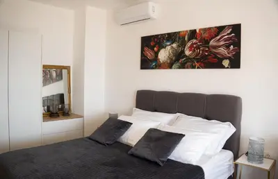 Krevet ili kreveti u jedinici u objektu Sea and mountain view apartments