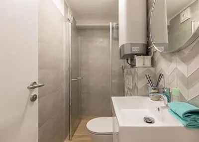 Kupaonica u objektu Sea view apartment Celina